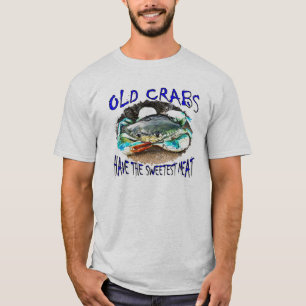 T-shirt 'Oude krabben hebben het zoetste vlees'