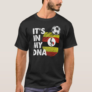 T-shirt Ouganda Dans Mon Adn Ouganda L'Équipe Drapeau Ouga