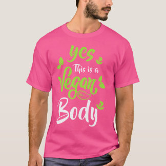 T-shirt Oui C'Est Un Corps Végétal Physique Bodybuilding
