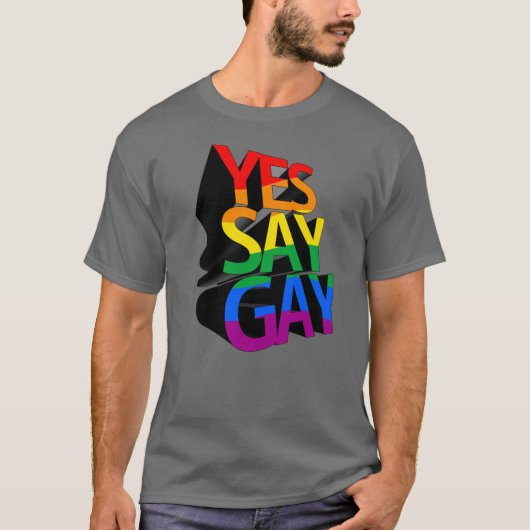 T-shirt Oui dis gai (Devant)