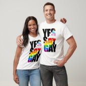T-shirt Oui dis gai (Unisexe)