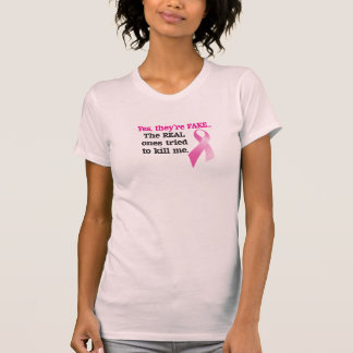 T-shirt Oui ils sont fausse chemise - conscience de cancer