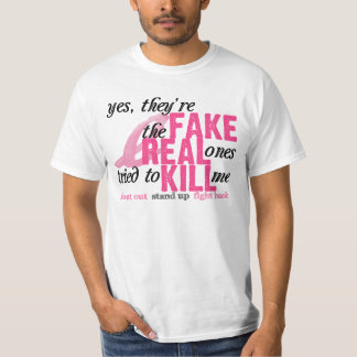 T-shirt Oui, ils sont faux, le vrai essayé pour me tuer