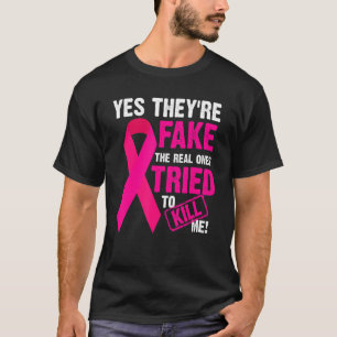 T-shirt Oui, ils sont faux, les vrais ont essayé de me tue