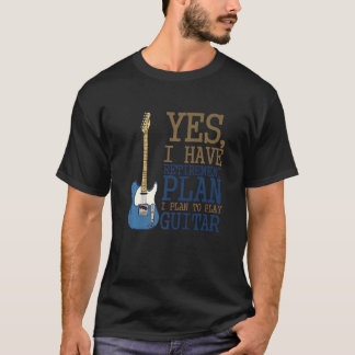 T-shirt Oui, j'ai un plan de retraite, je prévois de jouer
