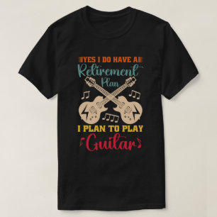 T-shirt Oui J'Ai Un Régime De Retraite Drôle Amateur De Gu