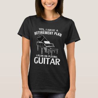 T-shirt Oui J'Ai Un Régime De Retraite Piano Funny Orches