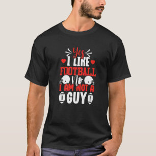 T-shirt Oui J'Aime Le Football Non Je Ne Suis Pas Un Amour