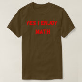 T-shirt oui, j'aime les maths 2 (Design devant)