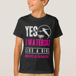 T-shirt Oui, je fais du ski nautique comme une fille, vous