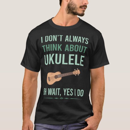 T-shirt Oui je fais du ukulele (Devant)