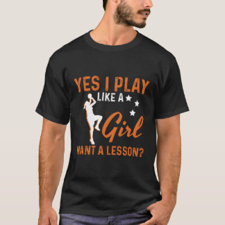 T-shirt Oui Je Joue Comme Un Basket
