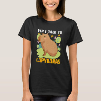 T-shirt Oui Je Parle À Capybaras Capybara Capy