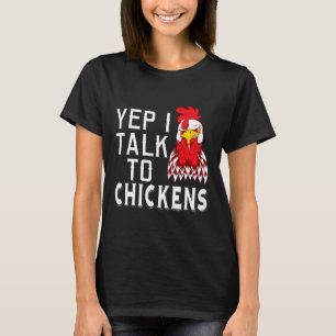 T-shirt Oui je parle aux poulets Conception de vêtements d