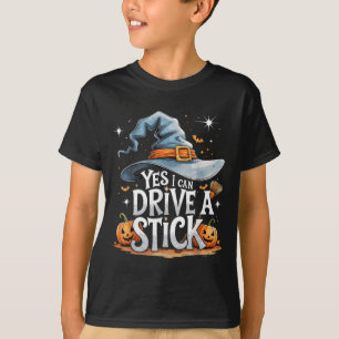 T-shirt Oui, je peux conduire une manuelle Cadeau drôle d'