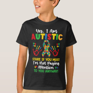 T-shirt Oui Je Suis Autiste Sensibilisation sur l'autisme 