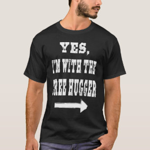 T-shirt Oui, je suis avec le Hugger Tree Funny Halloween C