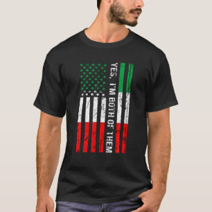 T-shirt Oui, je suis les deux Italie Italie Italie Italie 