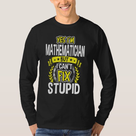 T-shirt Oui, je suis mathématicien (Devant)