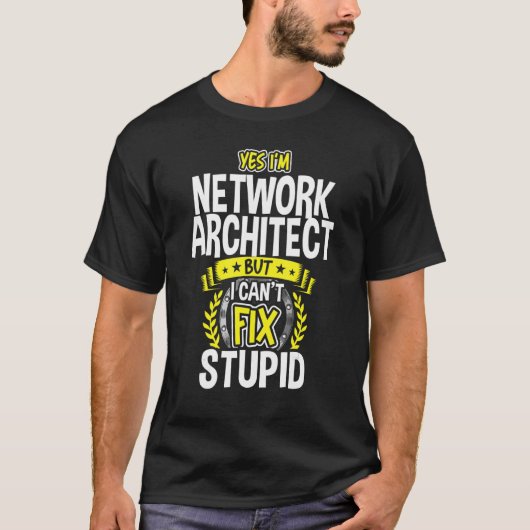 T-shirt Oui, je suis Network Architect (Devant)