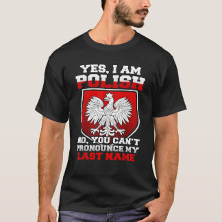 T-shirt Oui Je Suis Polonais Fier D'Être Polonais