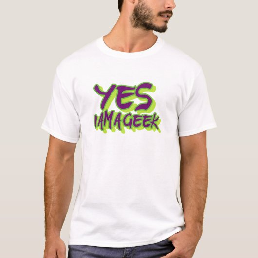 T-shirt Oui je suis un geek (Devant)