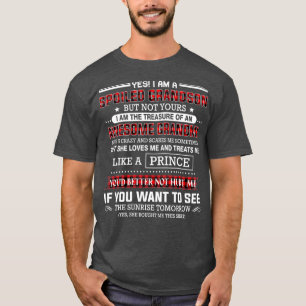 T-shirt Oui, je suis un petit-fils gâté d'un génial