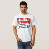 T-shirt Oui, je suis un républicain… (Devant entier)