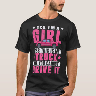 T-shirt Oui, je suis une fille et c'est mon camion - Camio