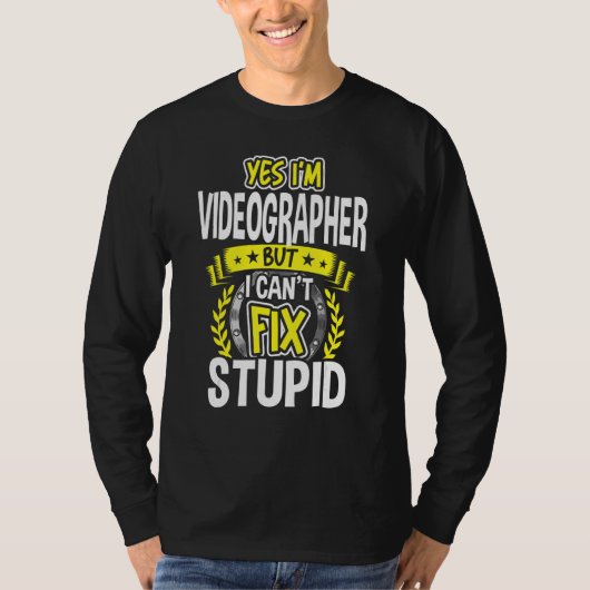 T-shirt Oui, je suis Vidéographe (Devant)