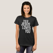 T-shirt Oui Jésus t'aime (Devant entier)