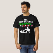 T-shirt Oui l'autodéfense est autorisée au Canada Funny St (Devant entier)