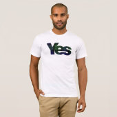 T-shirt Oui l'indépendance écossaise 2014 de l'Ecosse (Devant entier)