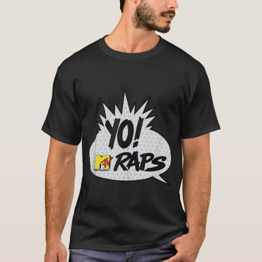 T-shirt OUI ! MTV Raps Comic Book Talk Bulle (Devant)