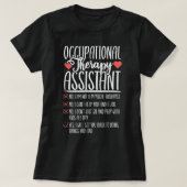 T-shirt Oui Non Drôle Assistant en ergothérapie OTA E (Design devant)