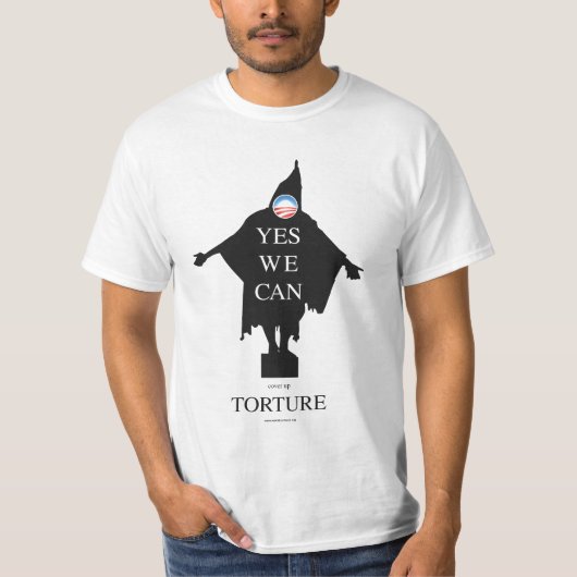 T-shirt Oui nous pouvons (dissimulez) torturer (Devant)