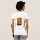 T-shirt Oui nous pouvons + Portrait d'Obama (2-sided) (Dos entier)