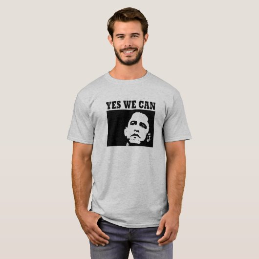 T-shirt Oui, Obama 2008 (Devant entier)