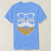 T-shirt Oui Oui Monsieur Mustache Graphisme Français 1 (Design devant)