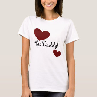 T-shirt Oui papa ! Pièce en t
