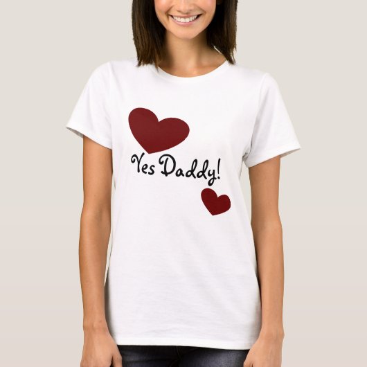 T-shirt Oui papa ! Pièce en t (Devant)