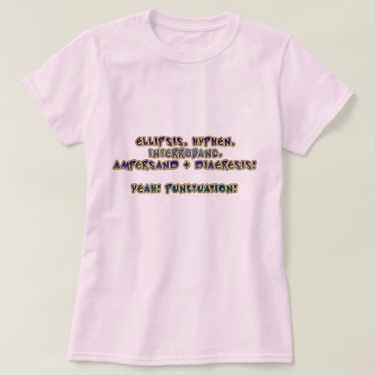 T-shirt Oui ! Ponctuation ! (Design devant)