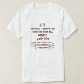 T-shirt Oui, tu ne comprends pas (Design devant)