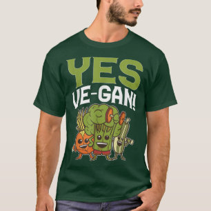 T-shirt Oui véganisme végan design pour mangeur sans viand