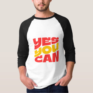 T-shirt Oui Vous Pouvez manches longues motivationnel