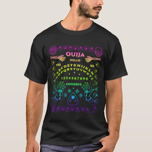 T-shirt Ouija Board Pastel Goth Witchcraft Witch Wicca Tar (Devant)