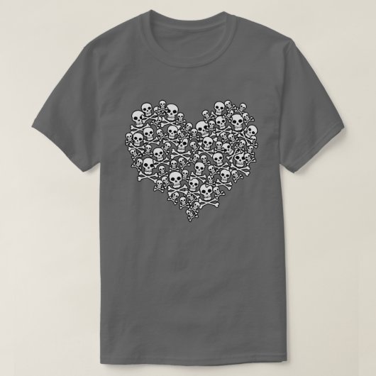 T-shirt Ouline Coeur du crâne (Design devant)
