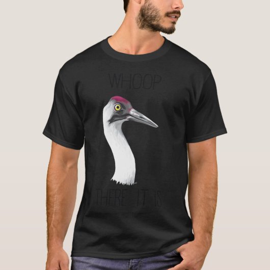 T-shirt Oups Là C'Est (Grue Blanche) (Devant)