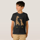 T-shirt Our First Father's Day 2026, Funny Giraffe Gift Da (Devant entier)