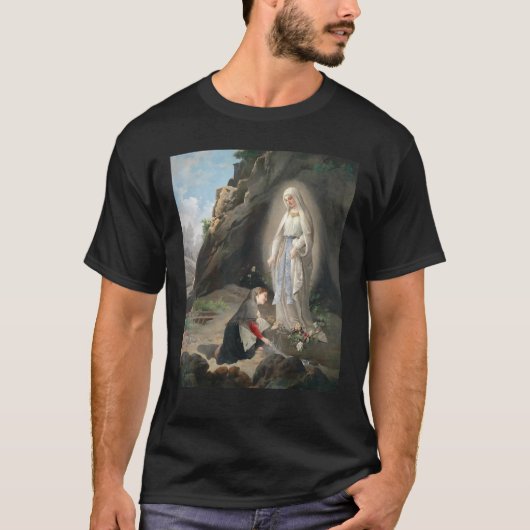 T-shirt Our Lady Of Lourdes St Bernadette Immaculate Mary  (Devant)